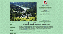 Desktop Screenshot of elwhadamrvpark.com